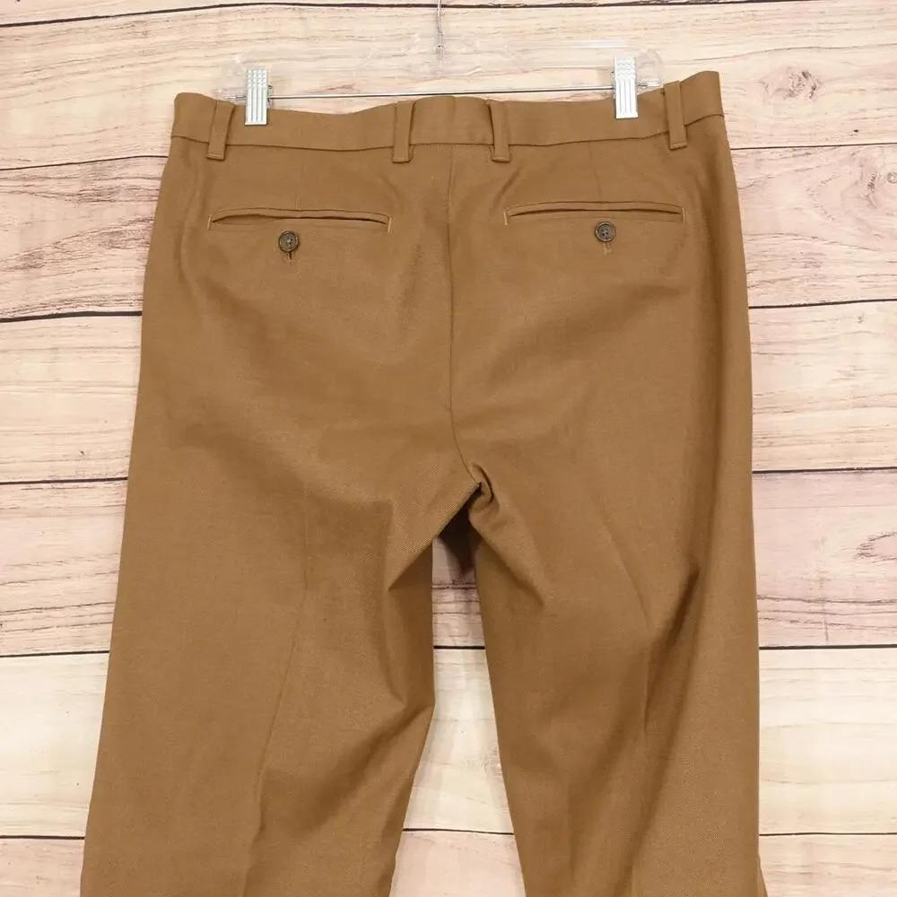 Banana Republic Aiden Chino Pants Mens 33x32 Brown Aiden Fit Stretch